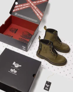 1460 Ben Alpha Industries Nahka- Ja Nylonmaiharit*Dr. Martens Cheap