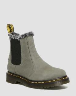 2976 Leonore Faux Fur Lined Nubuck Chelsea -Bootsit*Dr. Martens Best