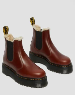 2976 Quad Faux Fur Lined Platform -Maiharit*Dr. Martens Clearance