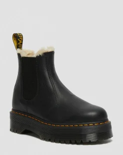 2976 Quad Fur Lined Platform Chelsea -Bootsit*Dr. Martens Flash Sale