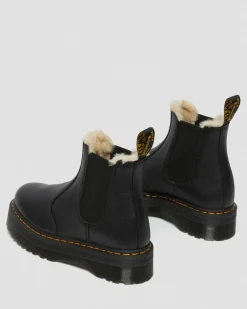 2976 Quad Fur Lined Platform Chelsea -Bootsit*Dr. Martens Flash Sale