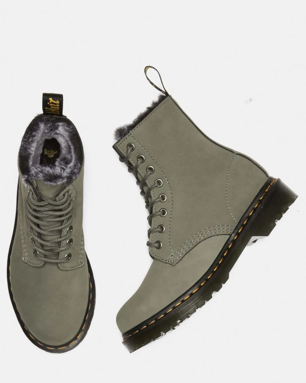 1460 Serena Faux Fur Lined Nubuck Lace Up -Maiharit*Dr. Martens Flash Sale