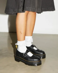 Addina Flower Buckle -Nahkaplatformit*Dr. Martens Hot