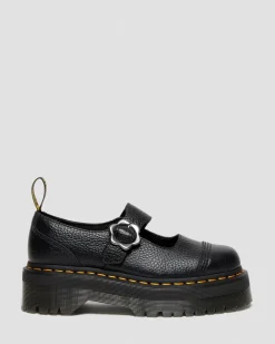 Addina Flower Buckle -Nahkaplatformit*Dr. Martens Hot