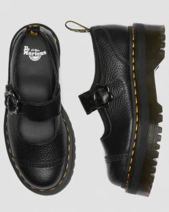 Addina Flower Buckle -Nahkaplatformit*Dr. Martens Hot