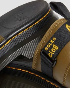 Ayce Logo Milled Leather Strap Platform -Lipokkaat*Dr. Martens Cheap