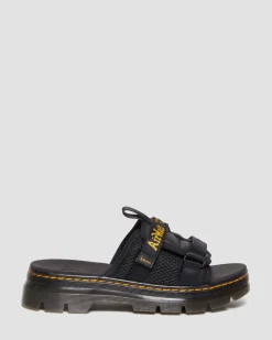 Ayce Logo Milled Leather Strap Platform -Lipokkaat*Dr. Martens Outlet