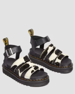 Blaire Hair-On Cow Print Sandals*Dr. Martens Online