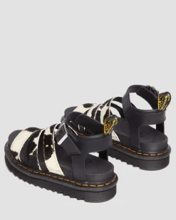 Blaire Hair-On Cow Print Sandals*Dr. Martens Online