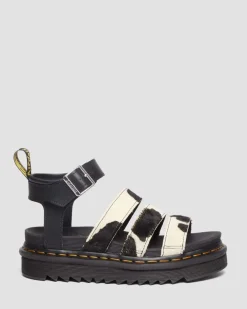 Blaire Hair-On Cow Print Sandals*Dr. Martens Online
