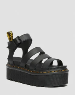 Blaire Quad Hydro Leather Platform Gladiator Sandals*Dr. Martens Cheap
