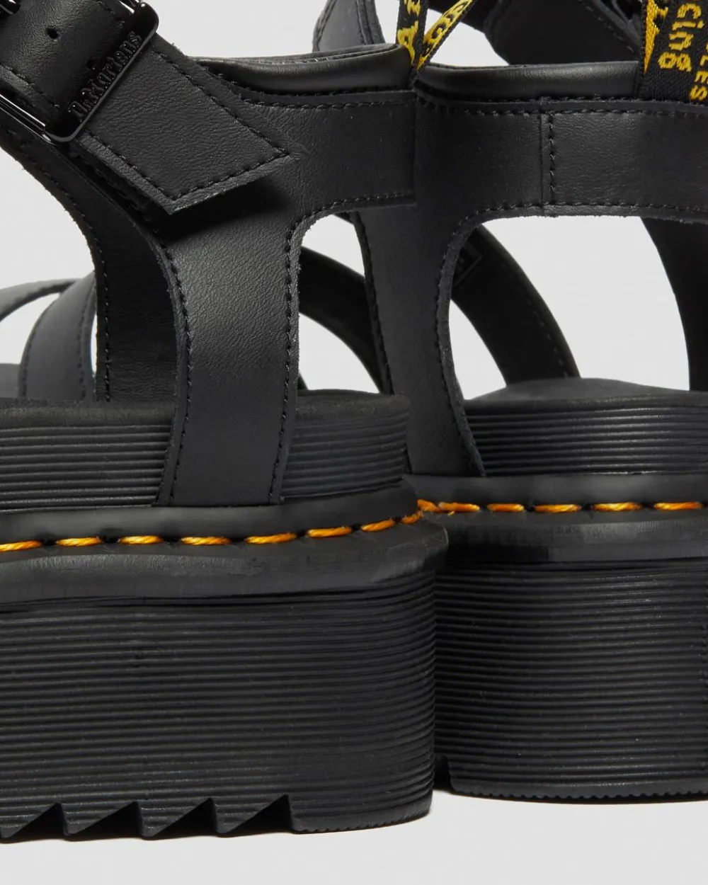 Blaire Quad Hydro Leather Platform Gladiator Sandals*Dr. Martens Cheap