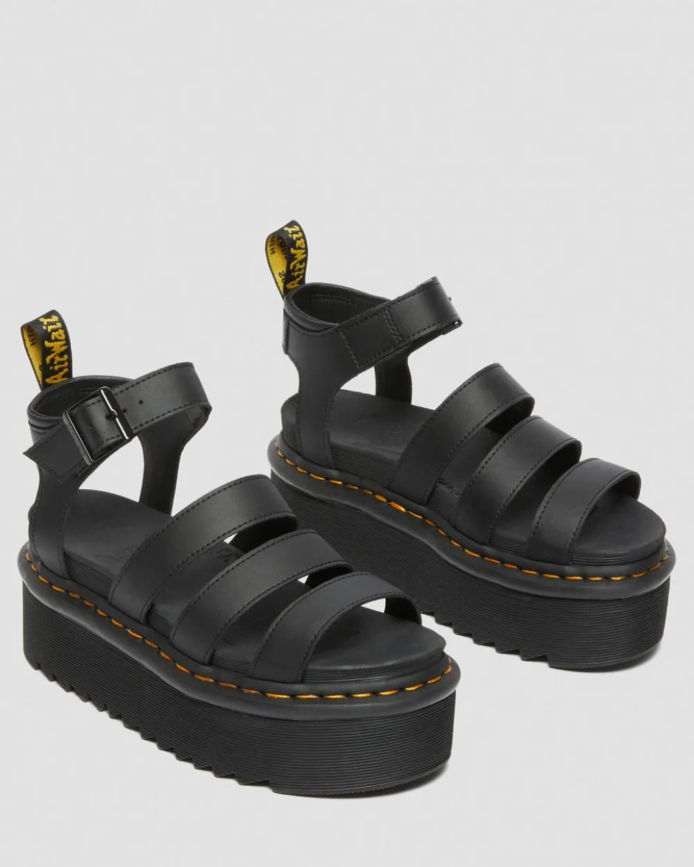 Blaire Quad Hydro Leather Platform Gladiator Sandals*Dr. Martens Cheap
