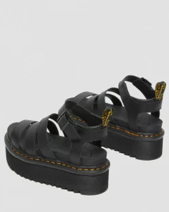 Blaire Quad Hydro Leather Platform Gladiator Sandals*Dr. Martens Cheap
