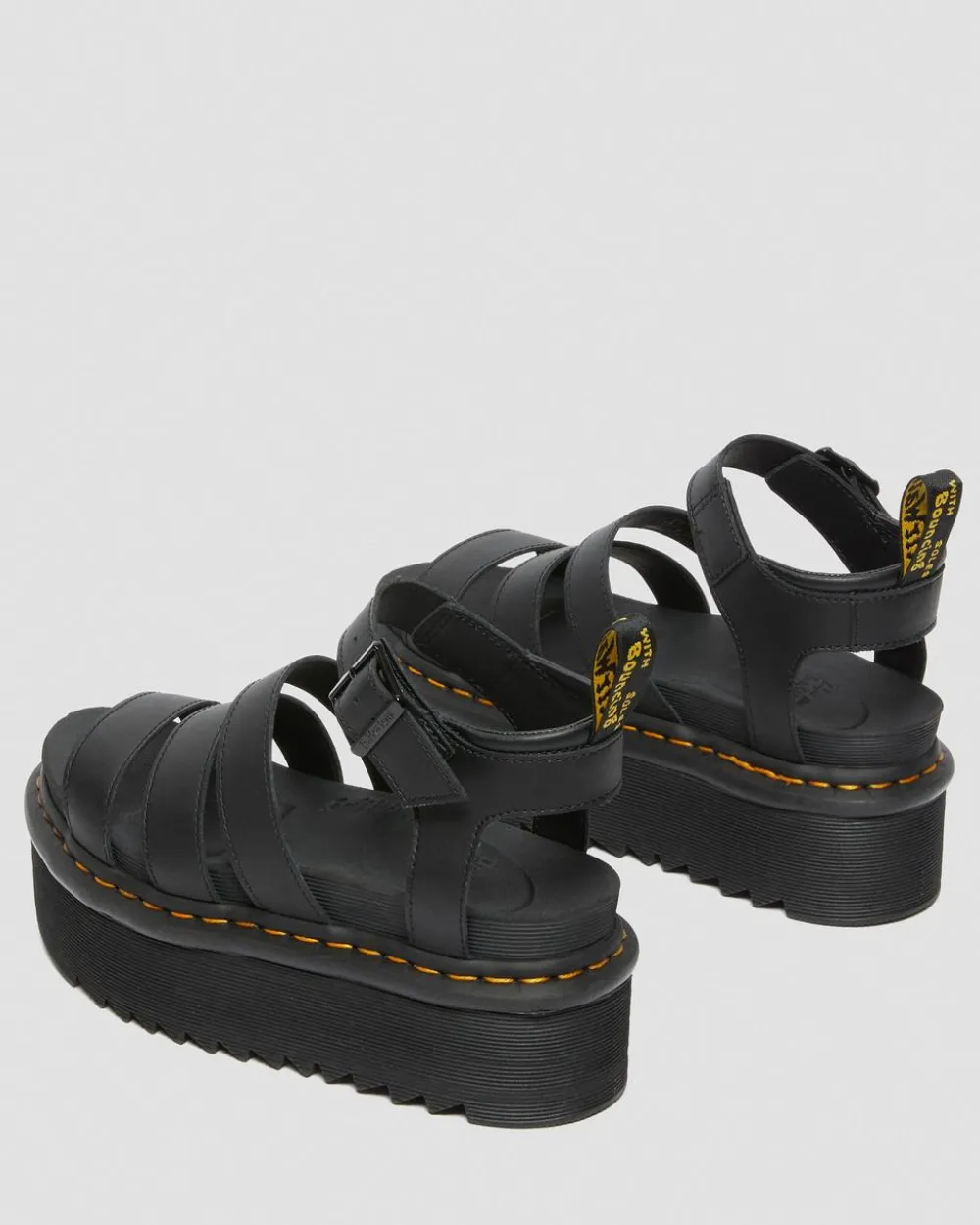 Blaire Quad Hydro Leather Platform Gladiator Sandals*Dr. Martens Cheap