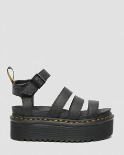 Blaire Quad Hydro Leather Platform Gladiator Sandals*Dr. Martens Cheap