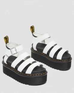 Blaire Quad Hydro Leather Platform Gladiator Sandals*Dr. Martens Shop