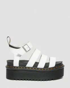 Blaire Quad Hydro Leather Platform Gladiator Sandals*Dr. Martens Shop