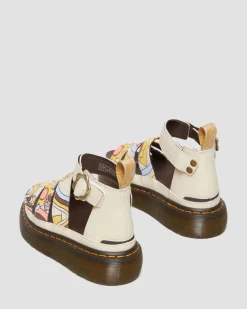 Clarissa Ii Quad Retro Canvas Vegan Platform -Remmisandaalit*Dr. Martens Shop