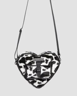 Cow Print Heart Shaped -Laukku*Dr. Martens Sale