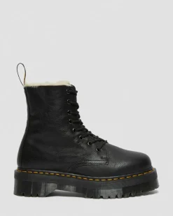 Jadon Faux Fur Lined Leather Platform -Maiharit*Dr. Martens Clearance