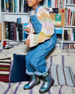 Junior 1460 Rainbow Crinkle Leather Lace Up -Maiharit*Dr. Martens Discount