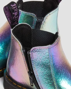 Junior 2976 Rainbow Crinkle Leather Chelsea -Bootsit*Dr. Martens Cheap