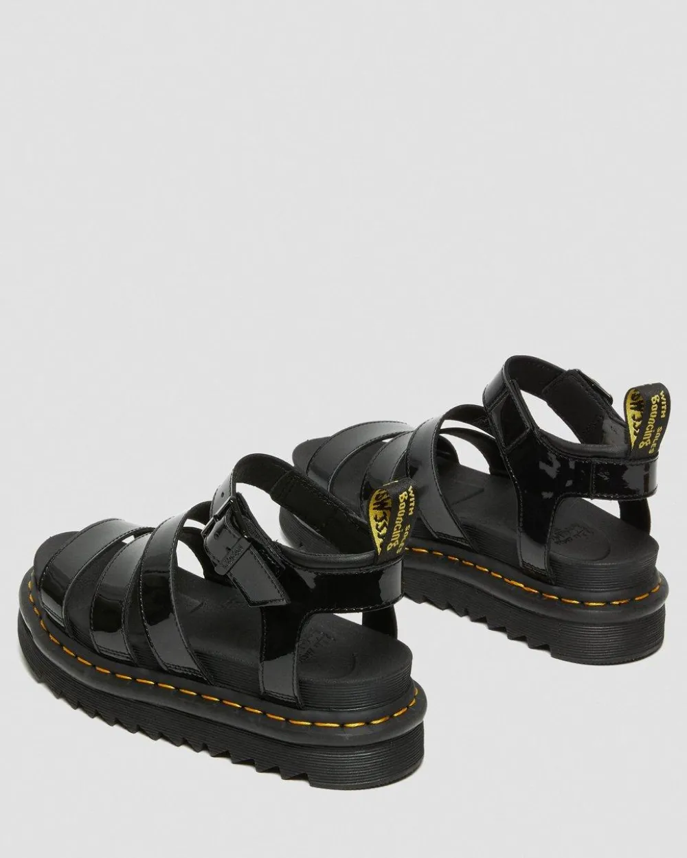 Kiiltonahkaiset Blaire-Gladiaattorisandaalit*Dr. Martens Best