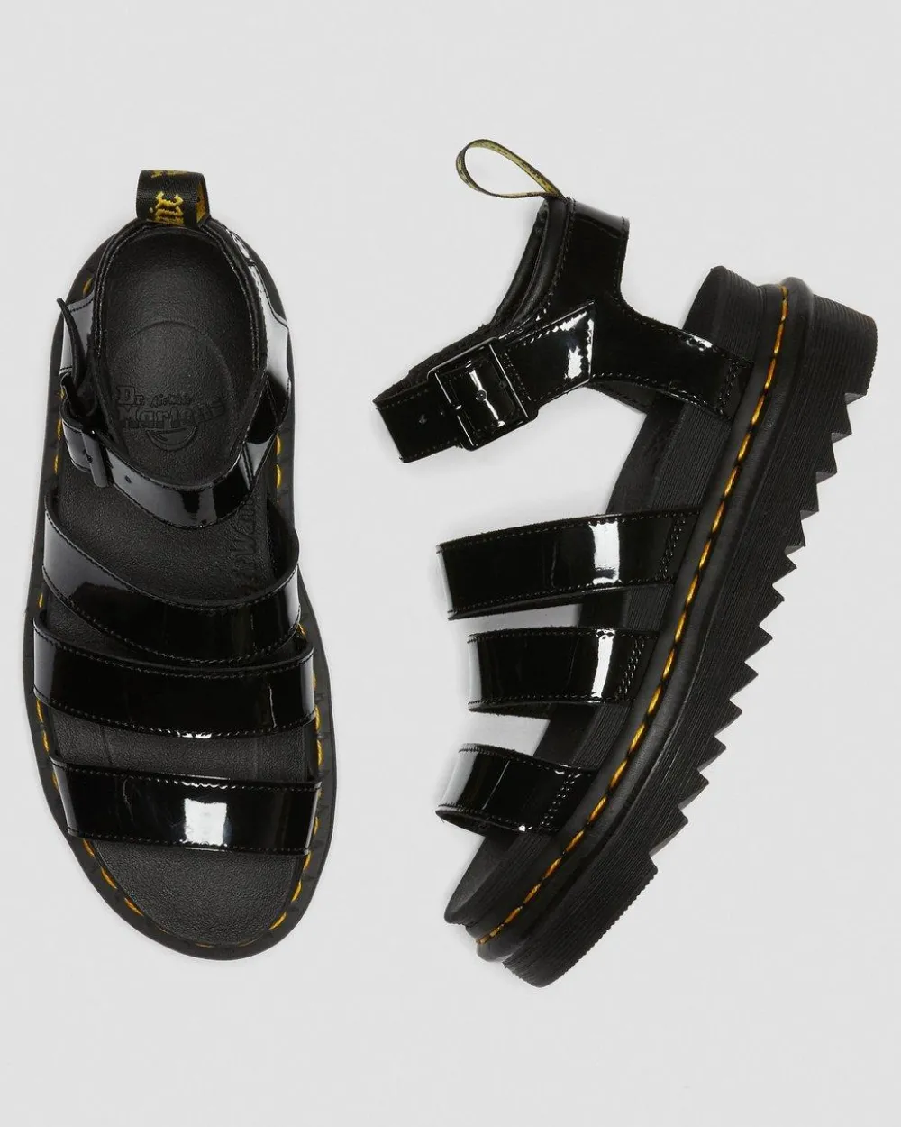 Kiiltonahkaiset Blaire-Gladiaattorisandaalit*Dr. Martens Best