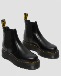 Nahkaiset 2976 Quad Smooth Platform Chelsea -Bootsit*Dr. Martens Discount