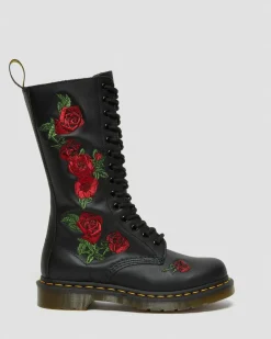 Nahkaiset 1914 Vonda Floral Rose Lace Up -Maiharit*Dr. Martens Cheap