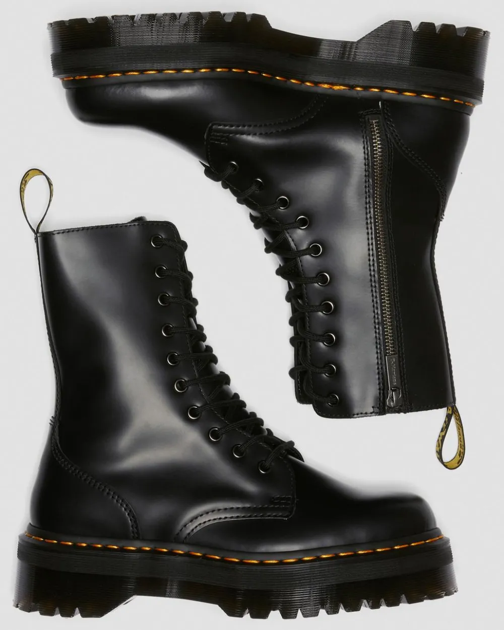 Nahkaiset Jadon Hi Smooth Platform -Maiharit*Dr. Martens Fashion