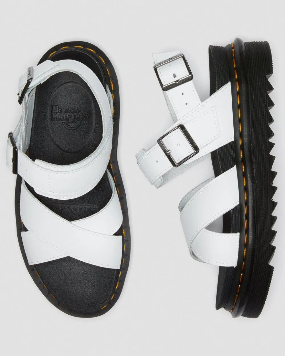 Nahkaiset Voss Ii Hydro -Remmisandaalit*Dr. Martens Sale