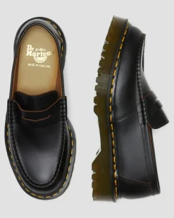 Penton Bex Yellow Stitch Quilon Leather -Loaferit*Dr. Martens Best Sale