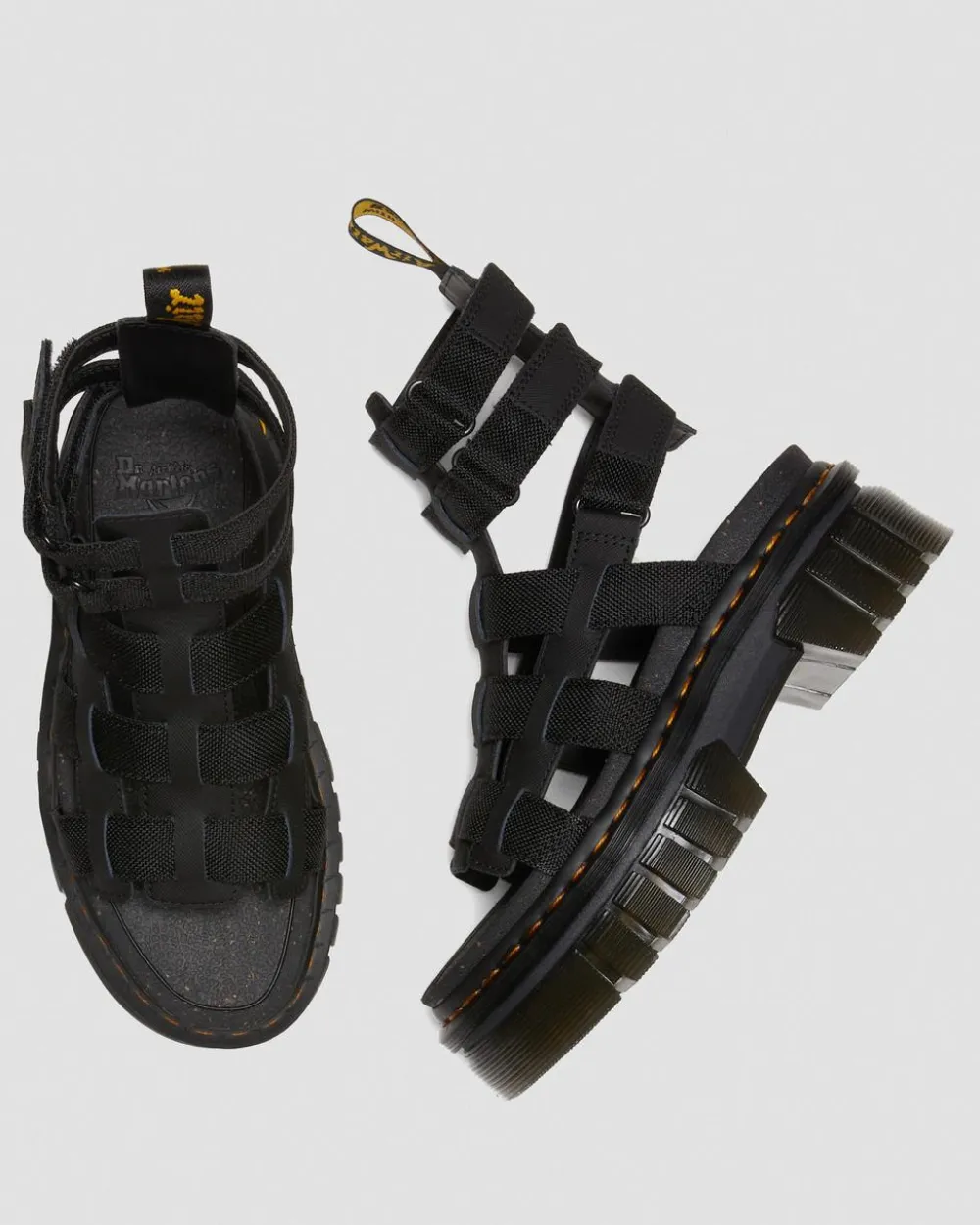 Ricki Extra Tough Leather Platform Gladiator Sandals*Dr. Martens Outlet