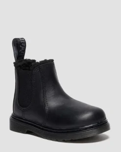 Toddler 2976 Leonore Faux Fur Lined Chelsea -Bootsit*Dr. Martens Discount