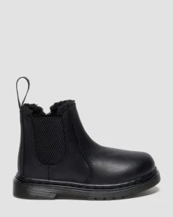 Toddler 2976 Leonore Faux Fur Lined Chelsea -Bootsit*Dr. Martens Discount
